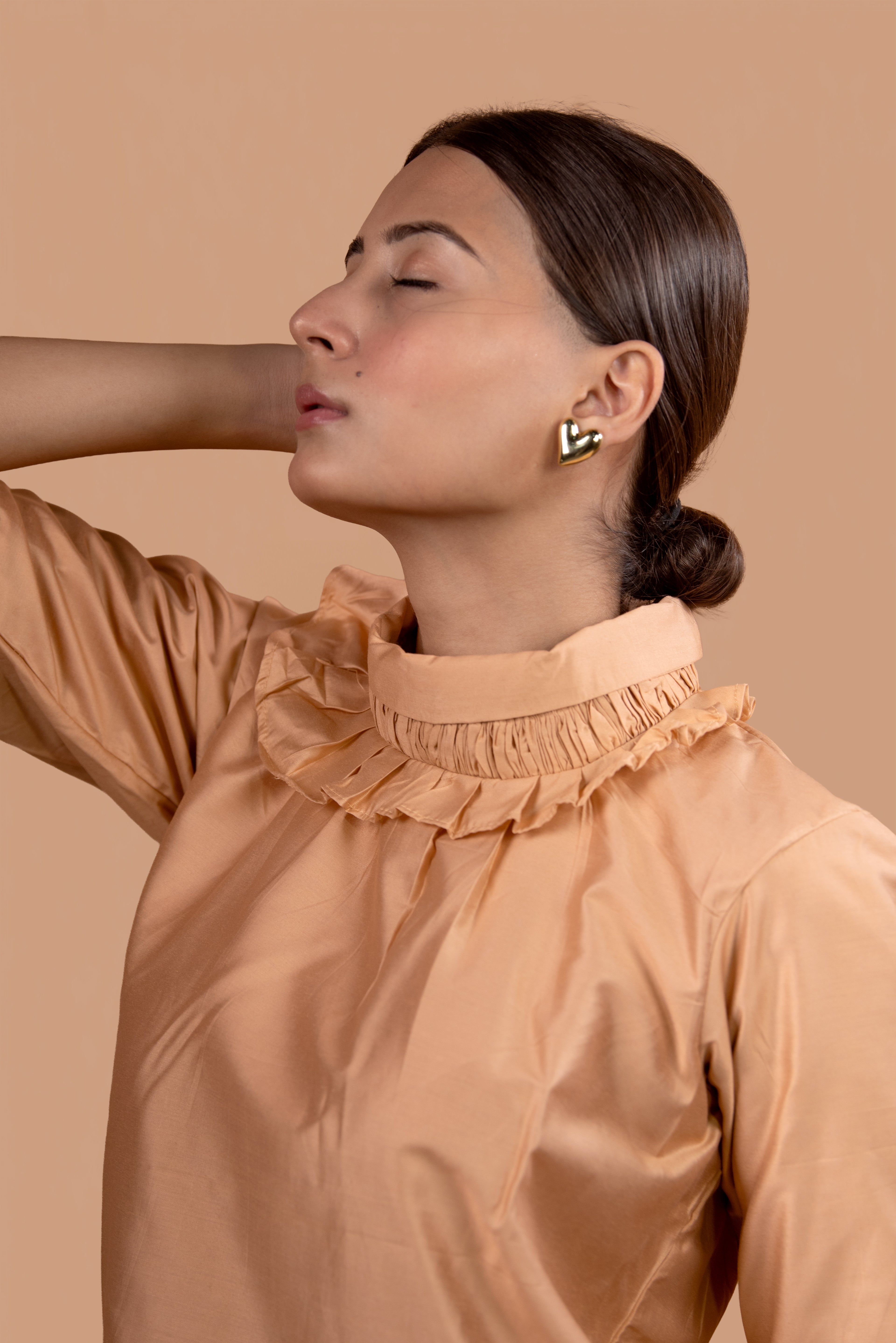 Structured Collar Top