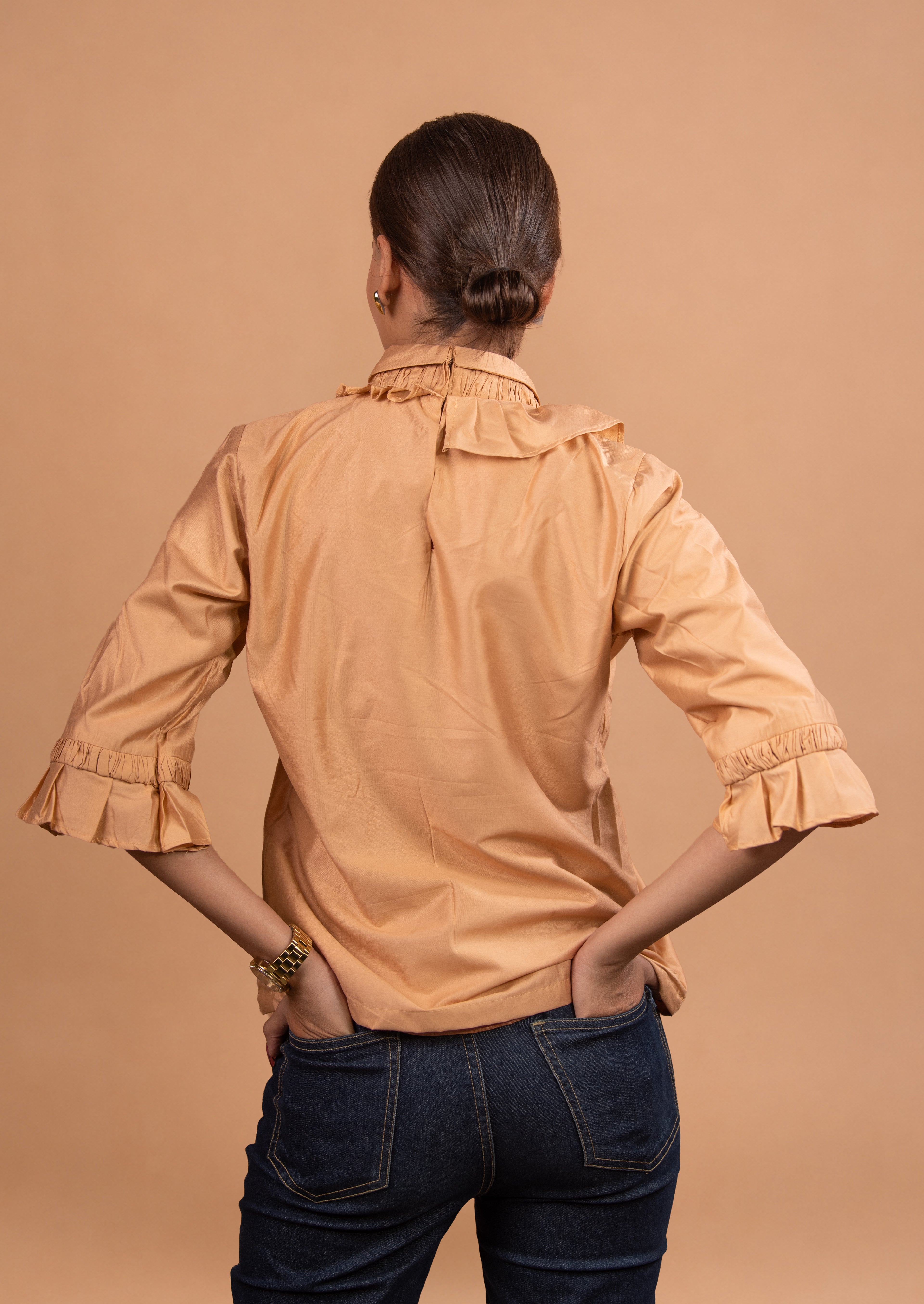 Structured Collar Top