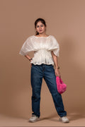 Pleated Waist top
