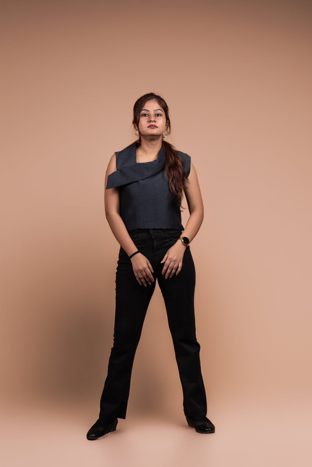 Structured Silk Top