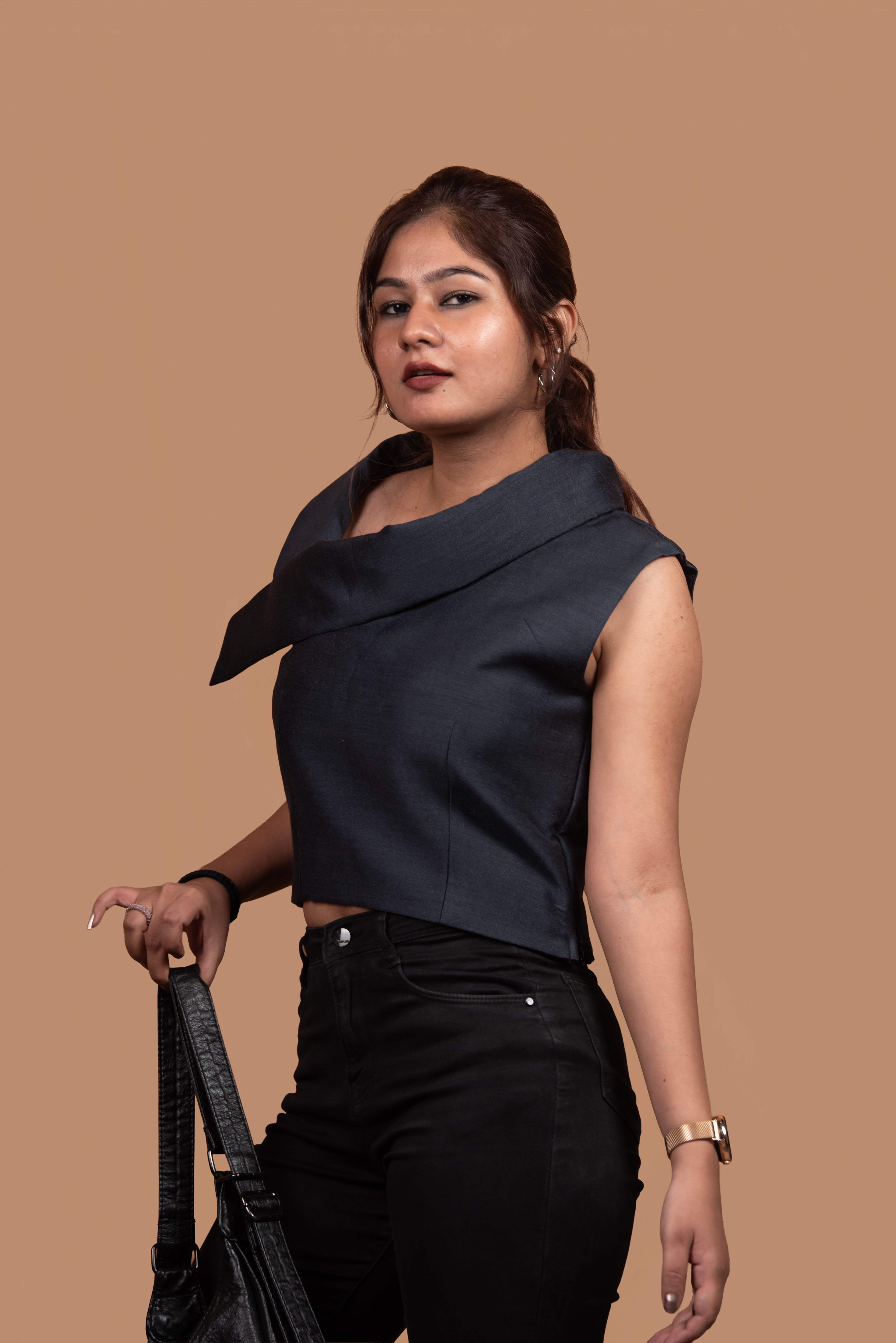 Structured Silk Top