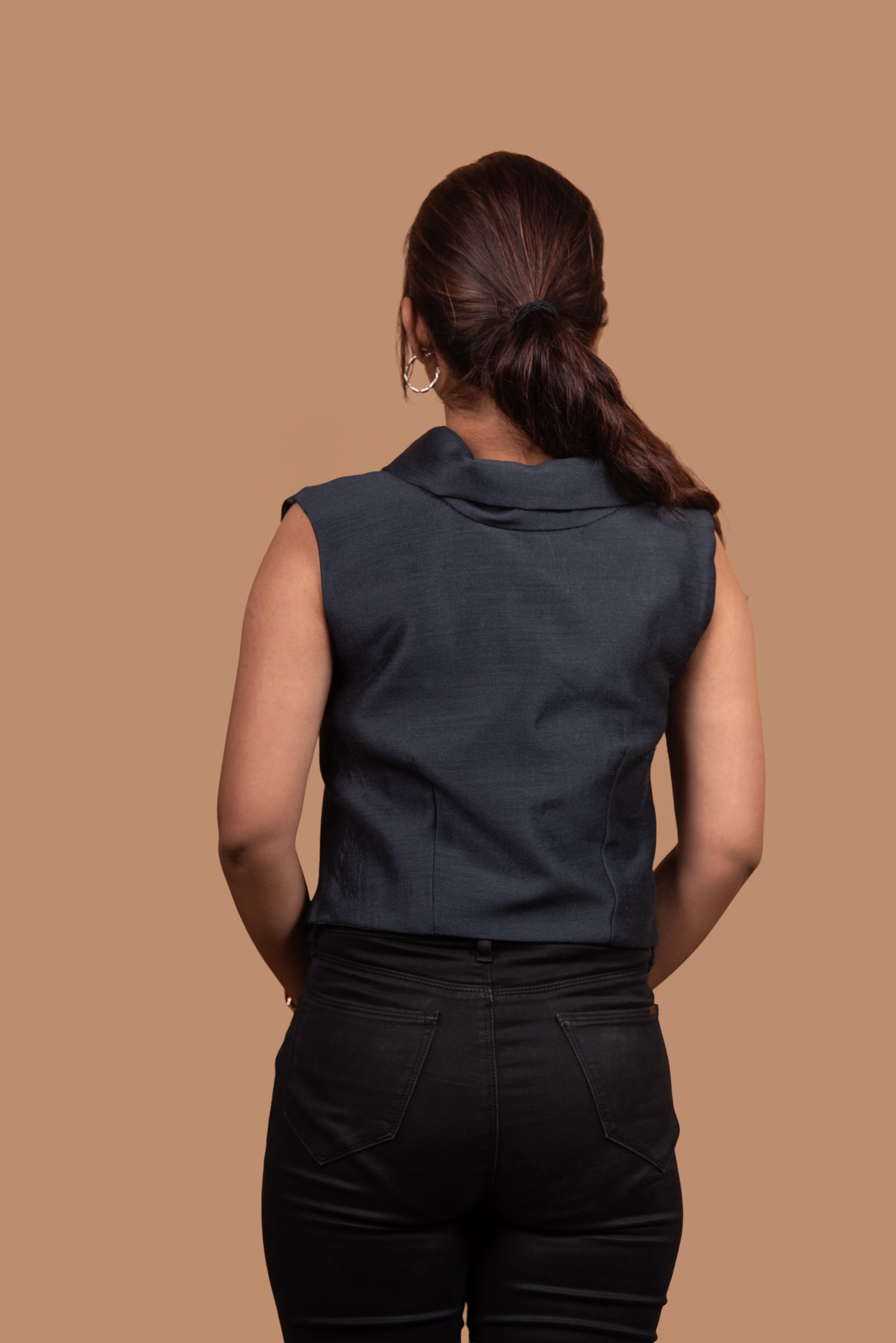 Structured Silk Top