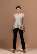 Tissue Peplum Top
