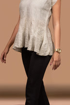 Tissue Peplum Top