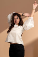 White Silk Top